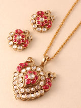 Kairavi Antique Kundan Pendant Set