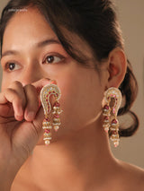 Aaliya Double Jhumka Indian Polki Earring
