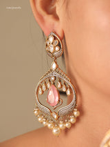 Polki Pearl Chandbalis