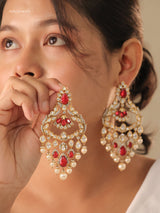 Statement Chandbaalis with tear-drops