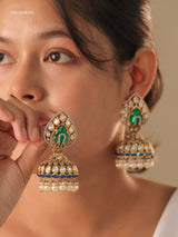 Royal Meenakari Kundan Jhumka