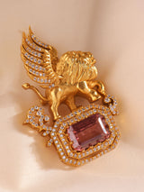 Averon Winged Lion Brooch