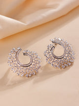 Celestia Radiance Spiral Earrings – A Symphony of Color & Sparkle