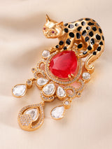 Panther Royale Gemstone Brooch