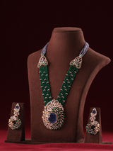Designer Beaded Peacock Necklace Set