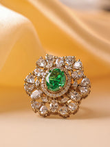 Gulzar Kundan Statement Ring