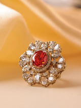 Gulzar Kundan Statement Ring