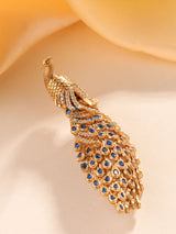 Peacock brooch