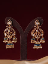 Noor Jharokha Polki Triple Jhumka Earrings