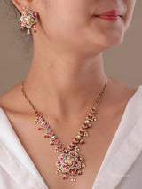 Vilandi Gul Polki Pendant Set