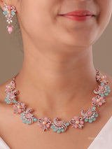 Pastel Blossom Necklace Set