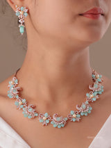 Pastel Blossom Necklace Set