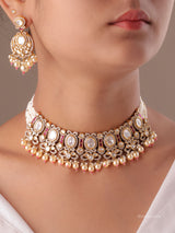 Ruhani Pearl Bridal Choker Set