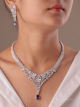 Teardrop Diamond Necklace Set