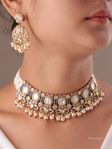 Ruhani Pearl Bridal Choker Set