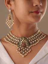 Peacock Riyasat Polki Statement Choker Set