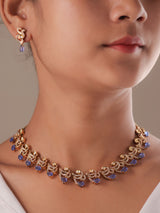 Carved Stone Necklace Set