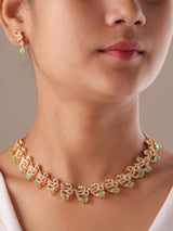Carved Stone Necklace Set