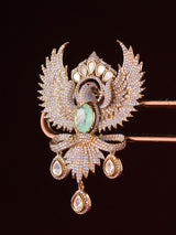 Royal Eagle Emerald Couture Brooch