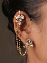 Aarika Floral Kundan EarCuff