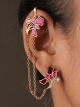 Aarika Floral Kundan EarCuff