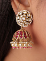 Polki Statement Jhumkas