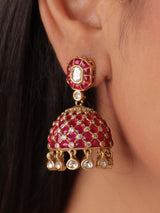 Tara Polki Designer Jhumkas