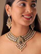 Peacock Riyasat Polki Statement Choker Set