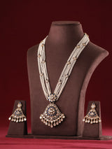 Maharani Polki Pearl Multistrand Necklace Set