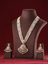 Maharani Polki Pearl Multistrand Necklace Set