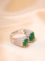 Ruby Emerald Statement Ring