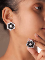 Luxe Emerald Ruby Invisible Setting Diamond earrings