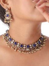 Rajwada Polki Choker Set