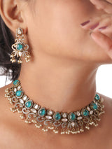 Rajwada Polki Choker Set