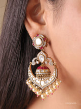 Noor-e-Afroz Meenakari Chand Jhumkas