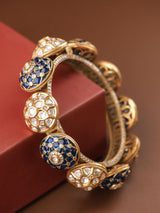 Royal Polki Meenakari Pacheli Kada  Openable