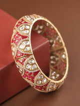 Royal Meenakari Kundan Kada Bangle Openable