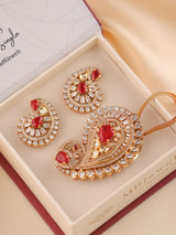 Paisley Polki Pendant Set