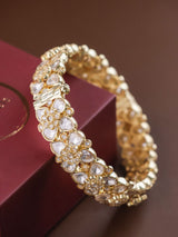 Floral Polki Indian Kada Openable