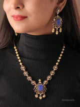 Anvika Polki Pearl Drop Necklace Set