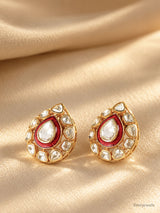 Ziya Teardrop Moissanite Studs