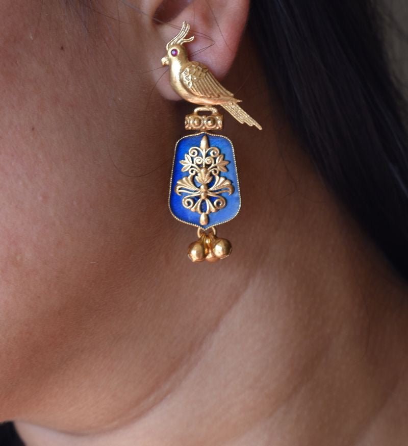 Aaliya Handcrafted Bird Earrings - MR Jewels