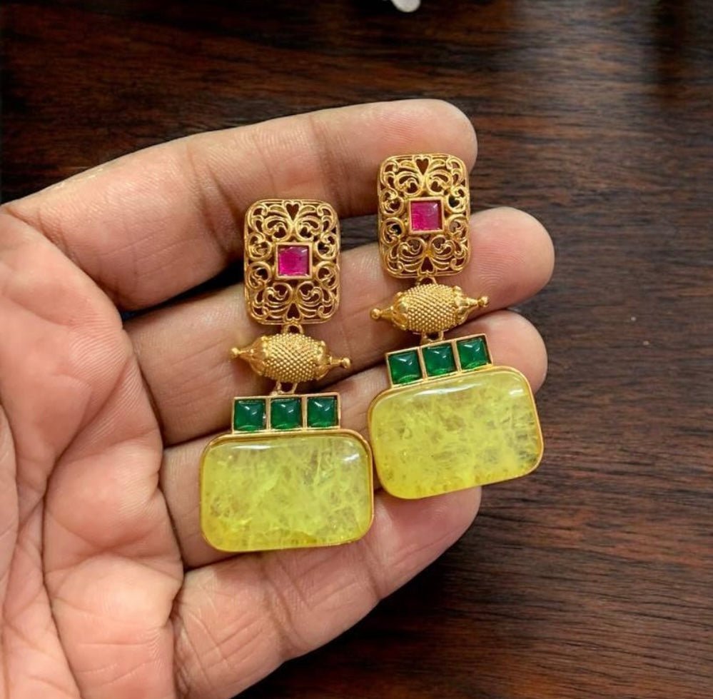 Amarapali Inspired Indo Fusion Earrings - MR Jewels