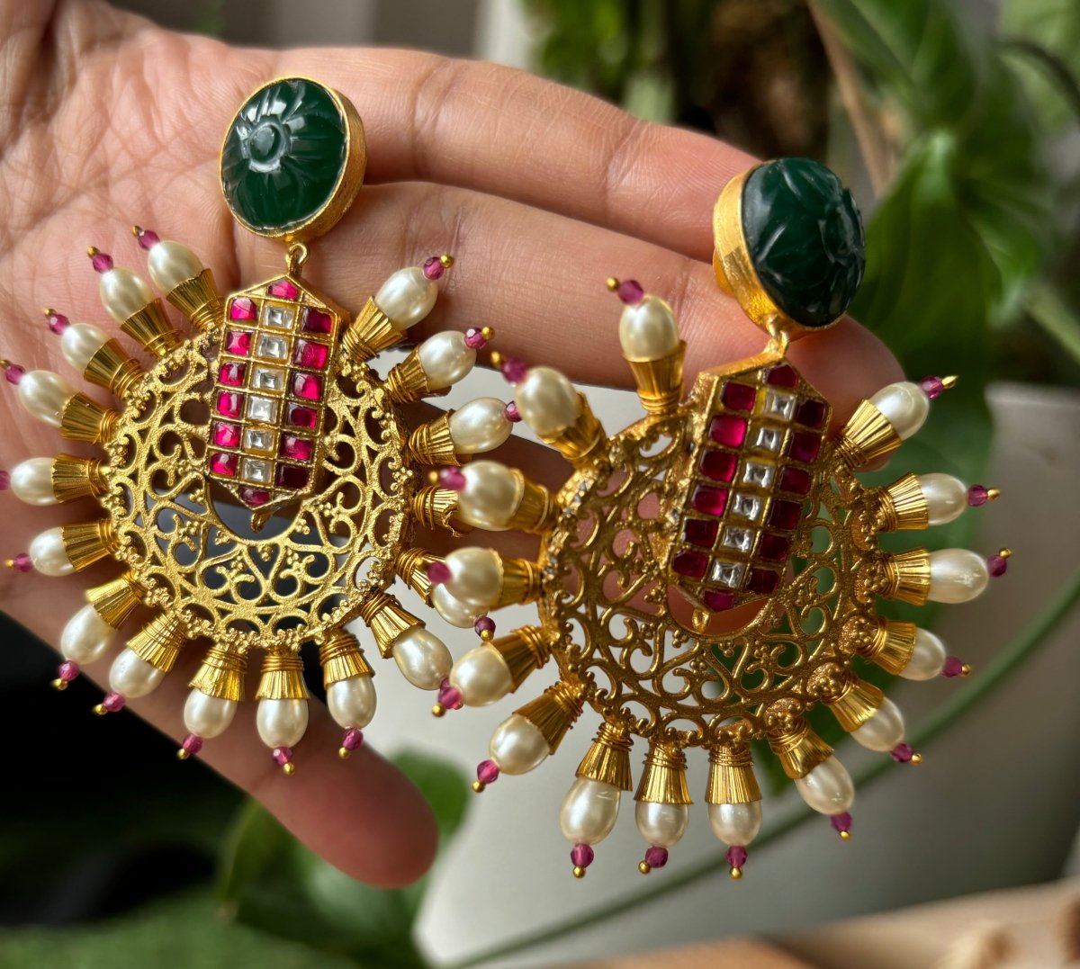 Amrapali Inspired long earrings - MR Jewels