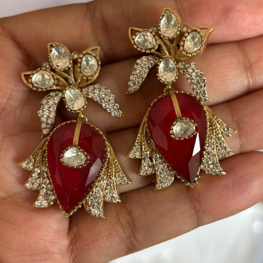 Bold and Beautiful Doublet Stone Earrings - MR Jewels