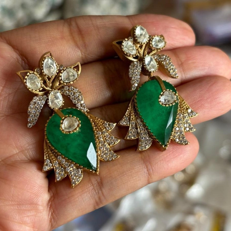 Bold and Beautiful Doublet Stone Earrings - MR Jewels