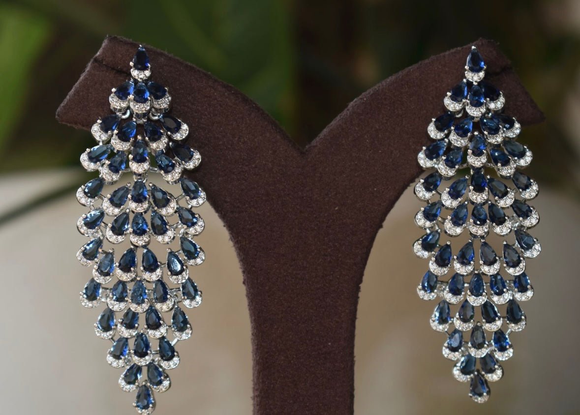 Celestial Blue Luxe Drop Earrings - MR Jewels