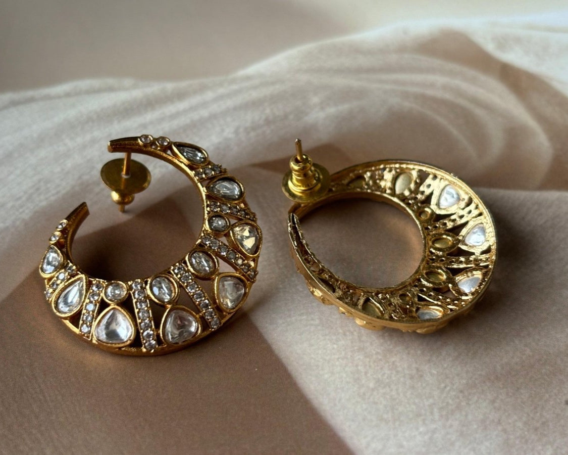 Designer EarStud in Polki - MR Jewels