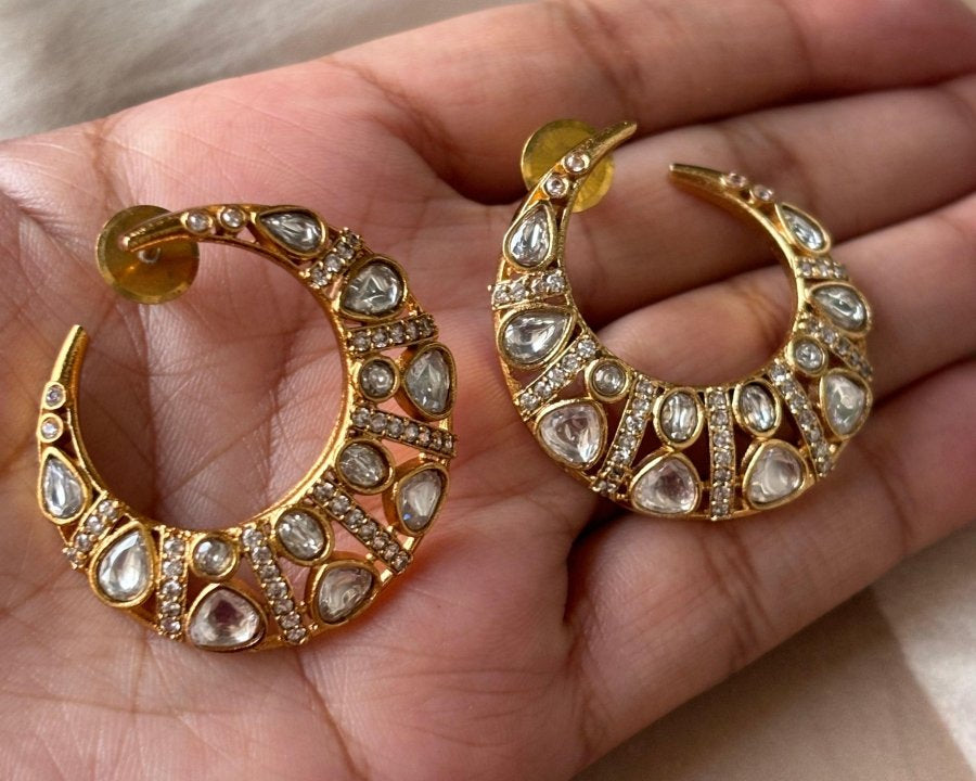 Designer EarStud in Polki - MR Jewels