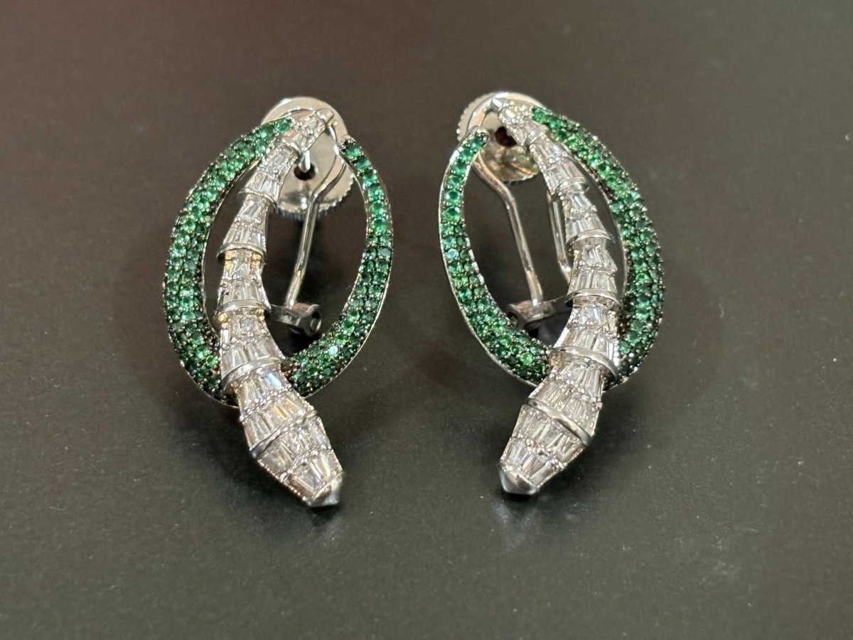 Designer snake earrings - MR Jewels